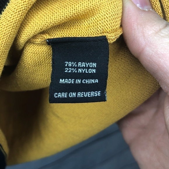 A&I Lightweight Navy & Gold Sweater Sz 3X - Picture 4 of 5